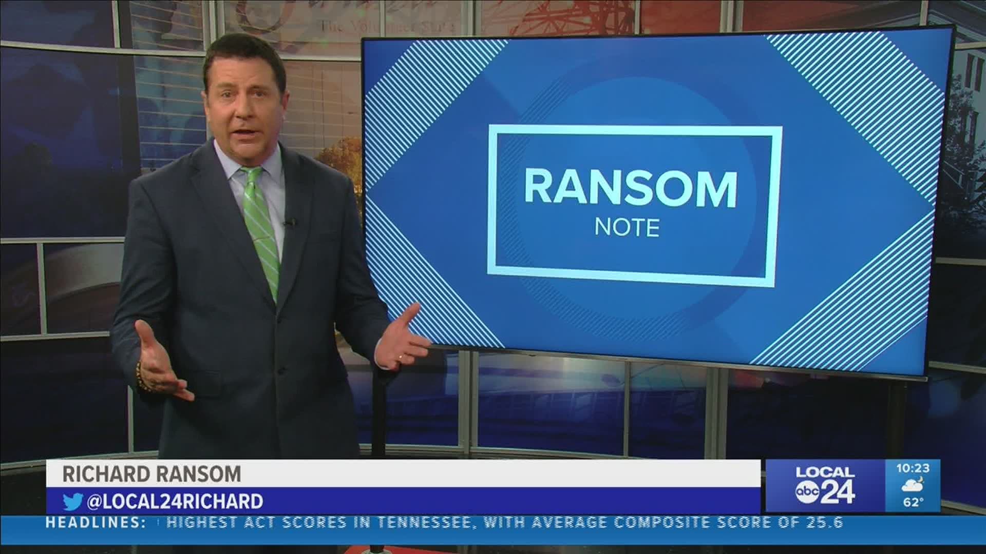 Local 24 News Anchor Richard Ransom discusses in his Ransom Note about the local school's and their ACT scores.