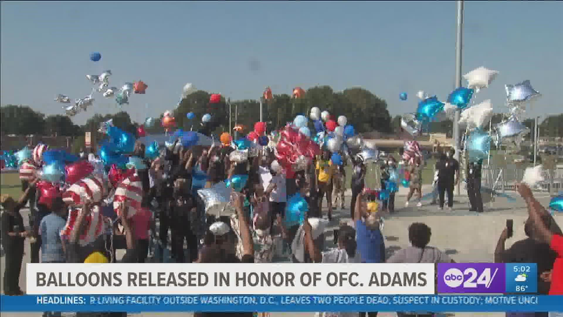 A Sea of Blue is set for Monday in honor of Adams, and his funeral is set for Tuesday at Hope Church.