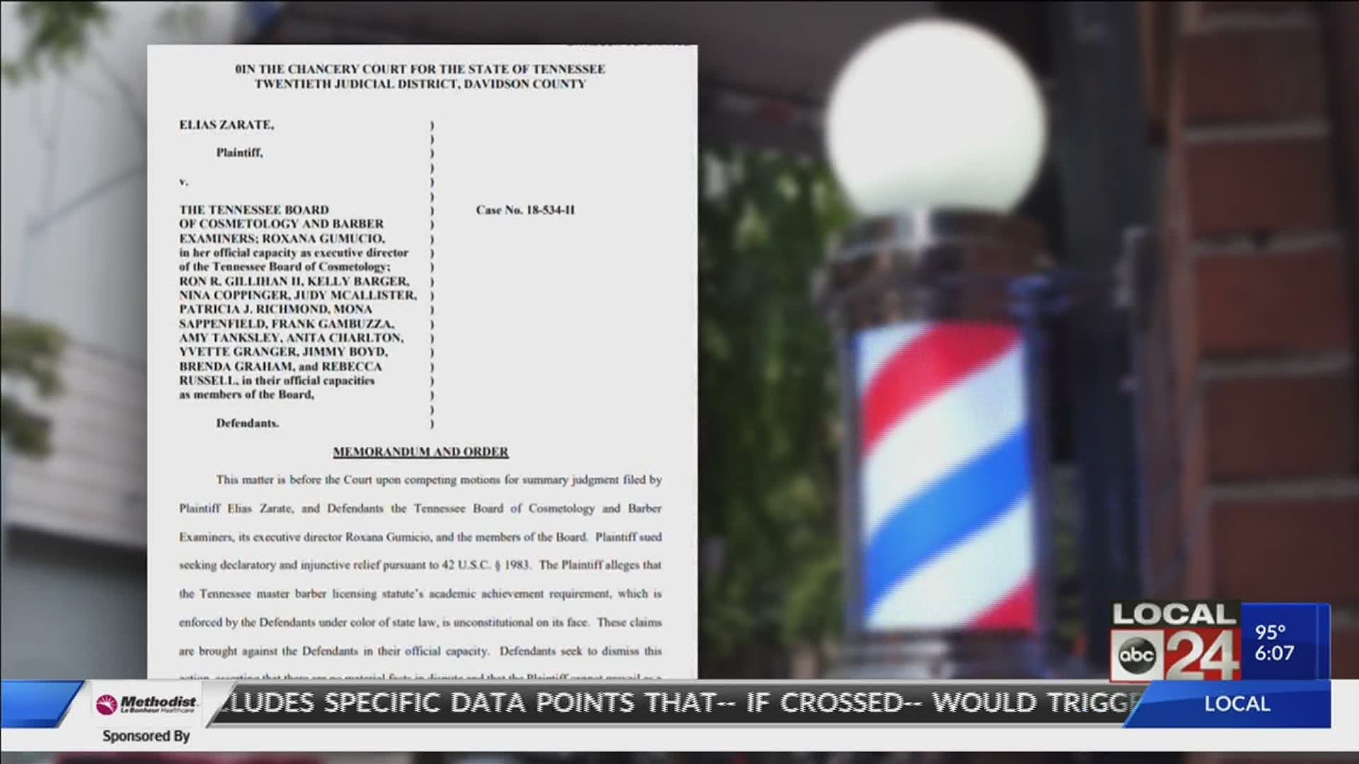 A high school requirement has been eliminated for a barber's license.