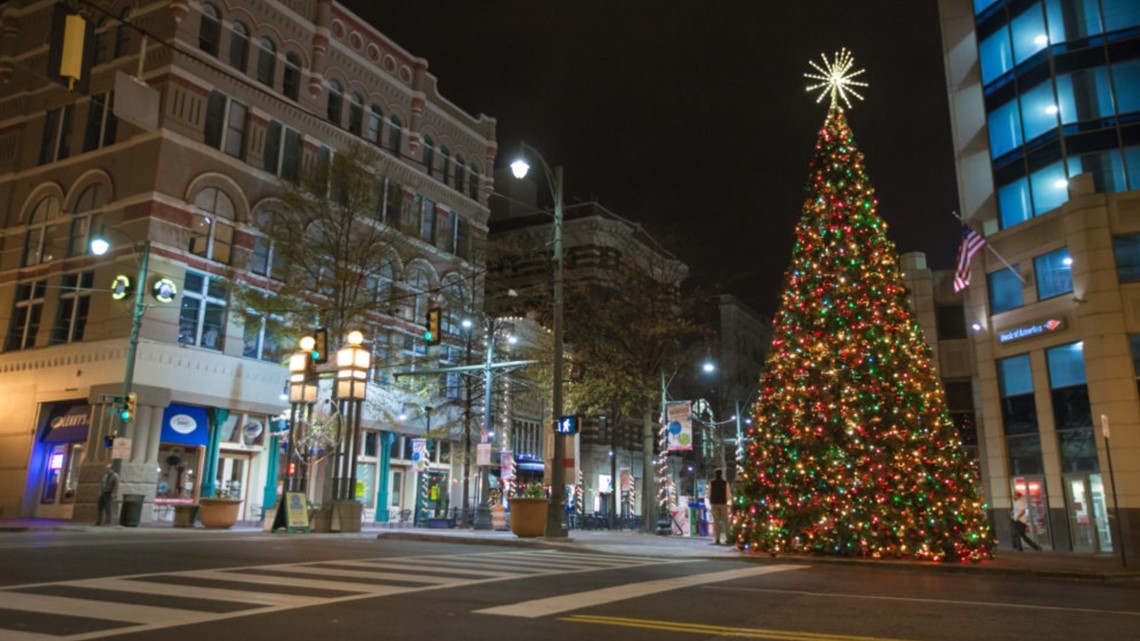 Christmas made its way downtown with the annual Tree Lighting