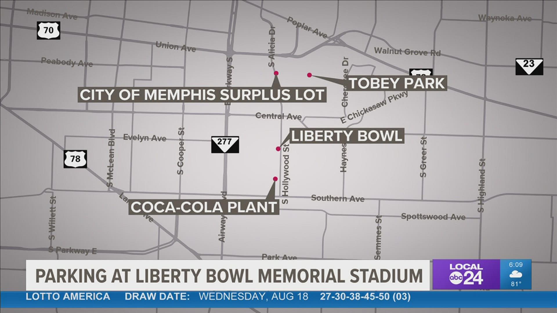 The City of Memphis released information on parking for football games this season at Liberty Bowl Memorial Stadium in Midtown.
