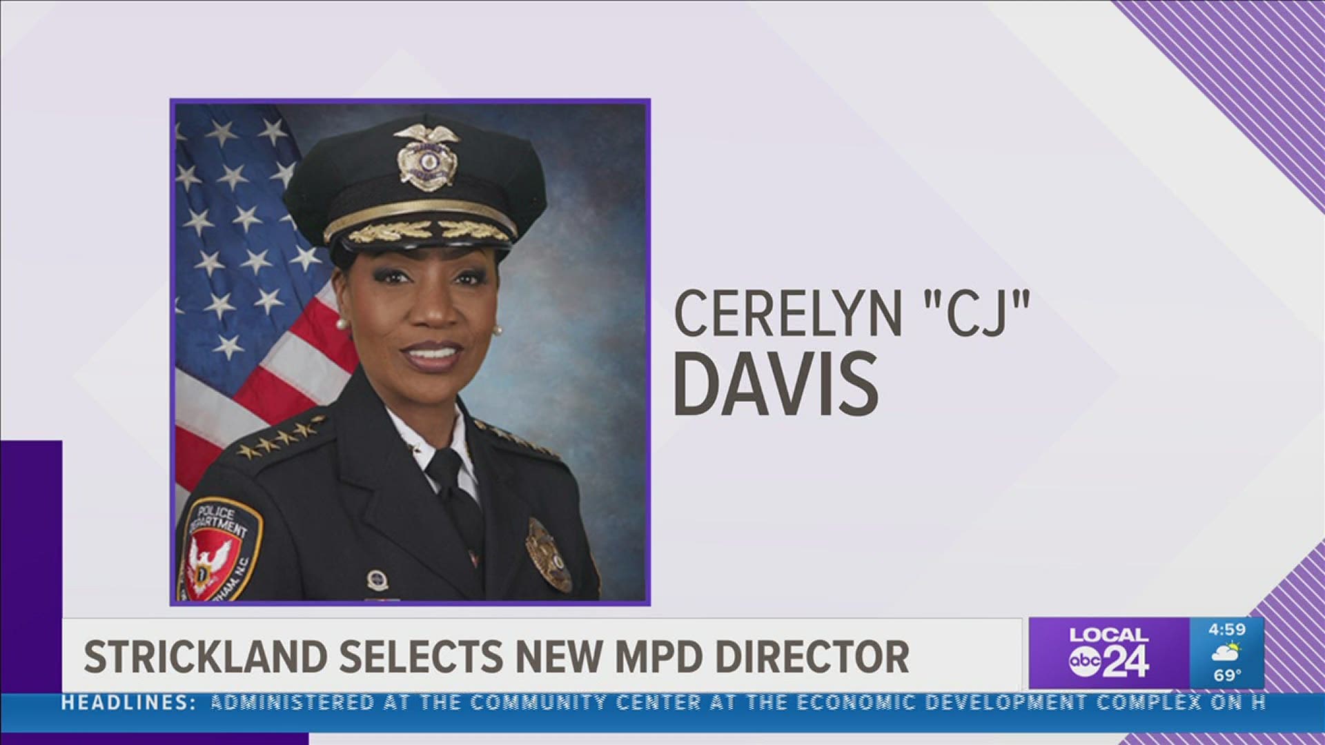 Mayor Strickland: "I’ve selected an outstanding person to lead the Memphis Police Department."