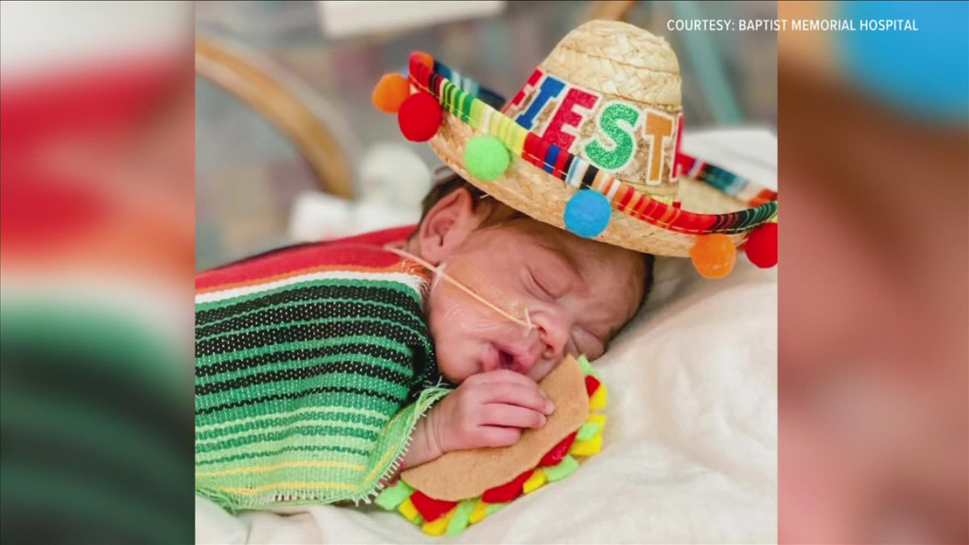 The nurses in the NICU department at Baptist Women's Hospital dressed up the babies in honor of the holiday.