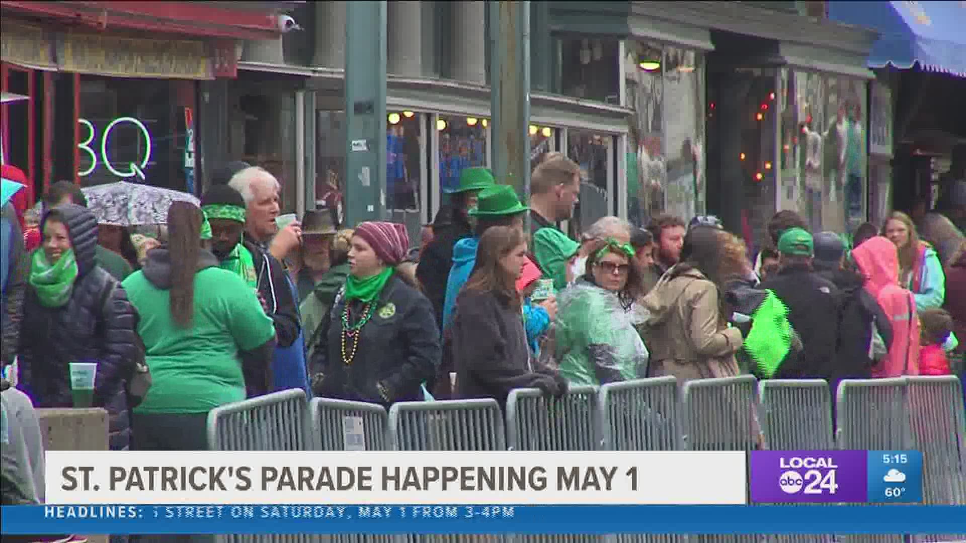 The St. Patrick's Day Parade on Beale Street usually happens in March, but because of COVID-19, the 2020 and 2021 parades were canceled.