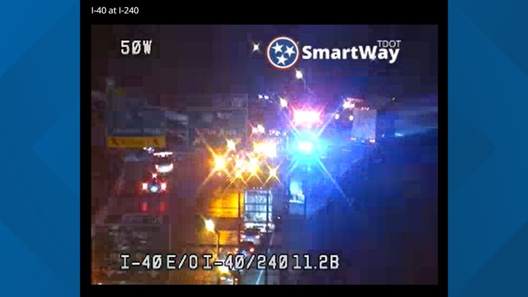 Vehicle overturned on I-40, one person in non-critical condition