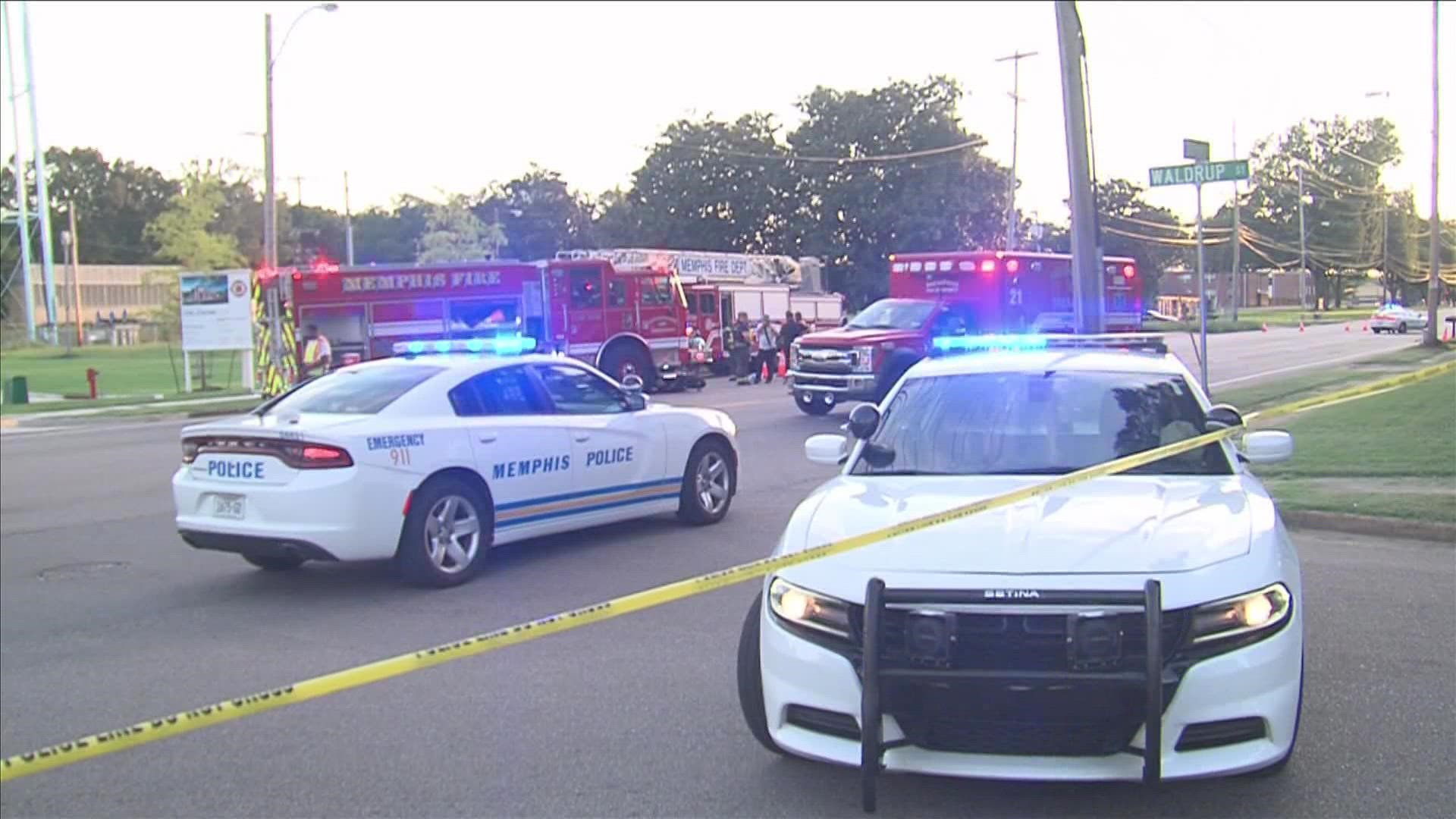 According to the Memphis Fire Department, the accident occurred in front of Station #43 on East Holmes Road.