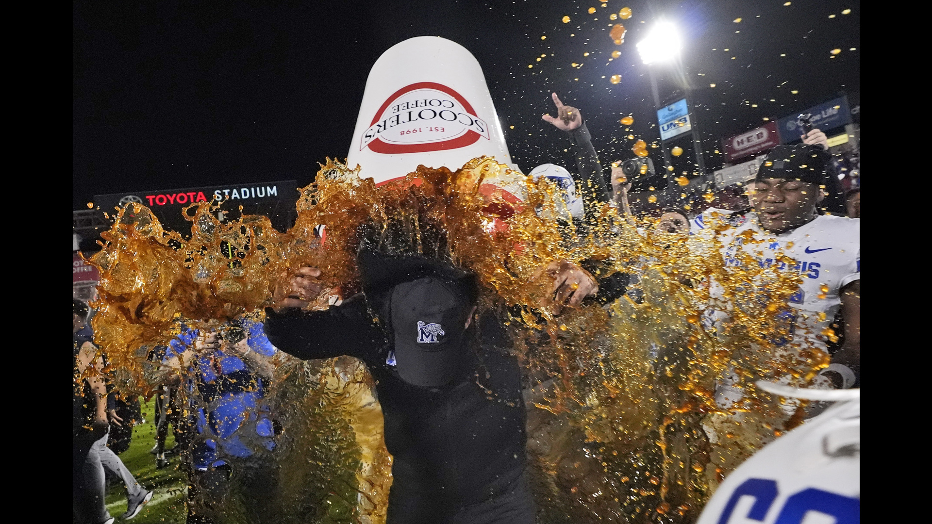 The Memphis Tigers finish the season 11-2 with their second straight win over a Big 12 Conference team in a bowl game after winning the Scooter's Coffee Frisco Bowl