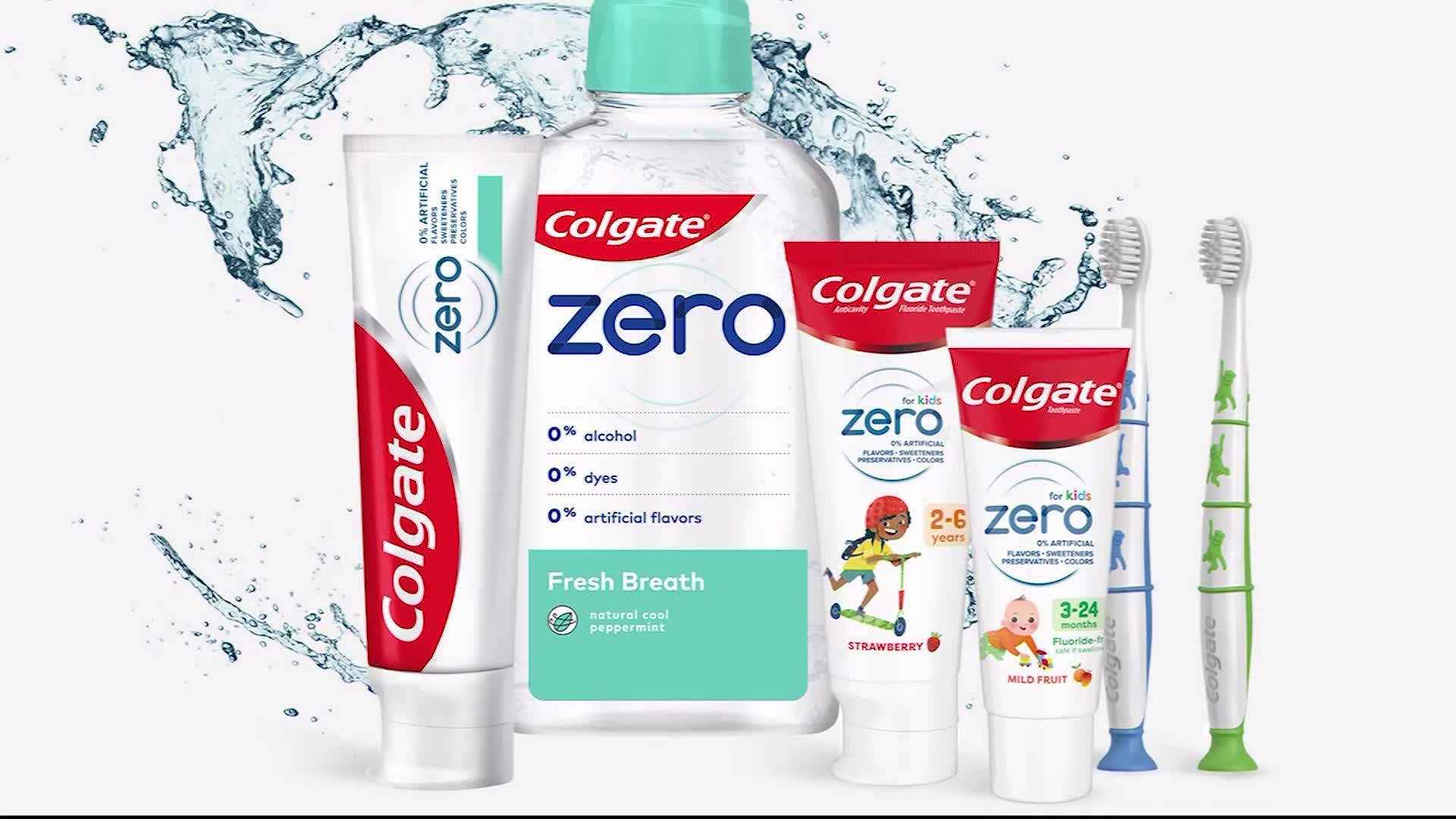Colgate unveiled a new line of organic, vegan, and gluten-free products with no preservatives, artificial flavors, sweeteners, or colors.
Colgate-Palmolive announced its Colgate Zero line Monday. It includes toothpaste, including one specifically for children, as well as mouthwash and toothbrushes.
It appears to take aim at the same younger, more health- and eco-conscious demographic that buys from niche, smaller competitors like Tom's of Maine and Doctor Bronner's. It may also help colgate better compete with its largest competitor, Procter and Gamble, which makes crest products. P&G owns Burt's Bees Purely White and Native Toothpaste, which is a natural brand.