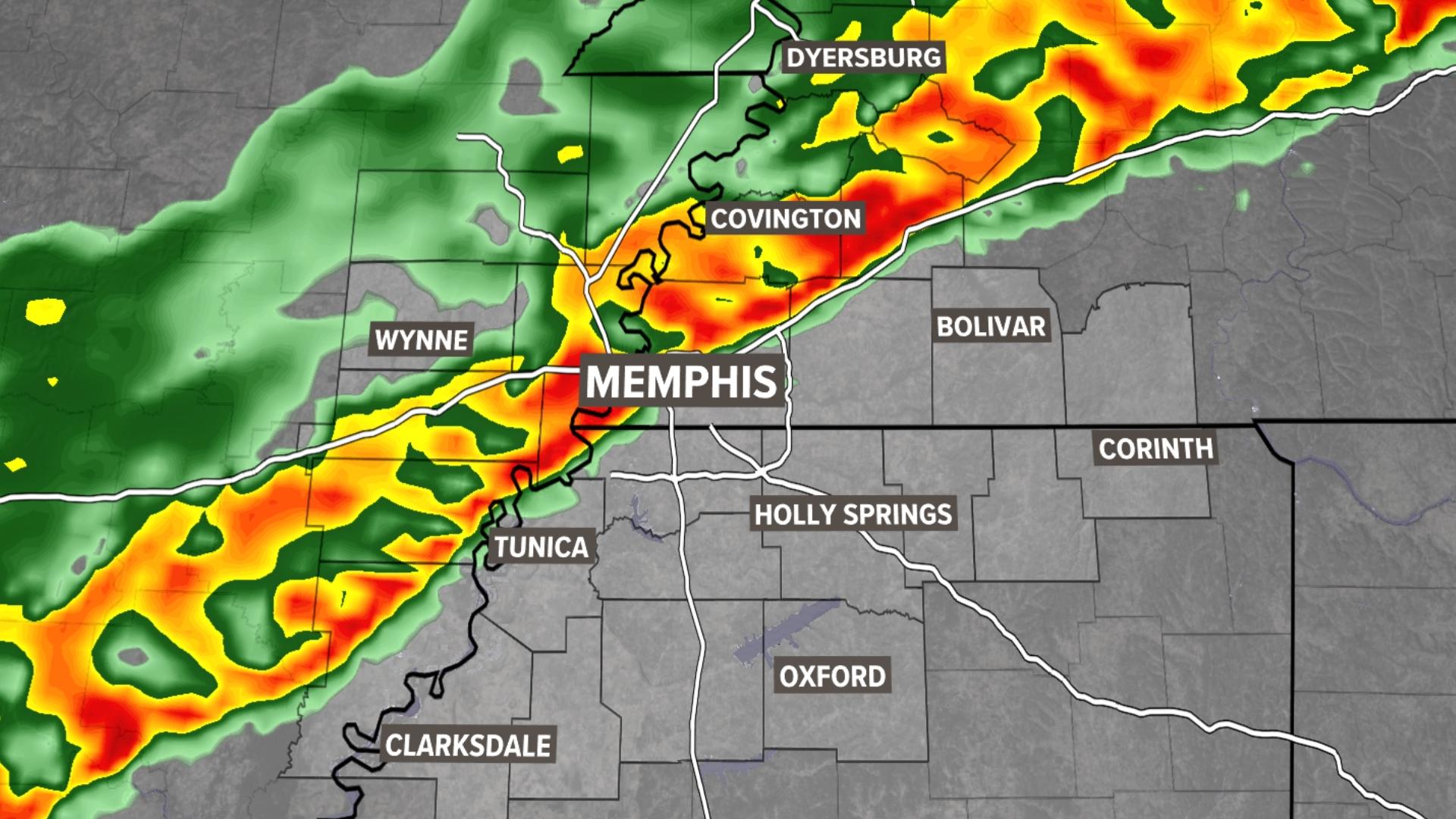 Hour-by-hour radar for Wednesday, December 18.