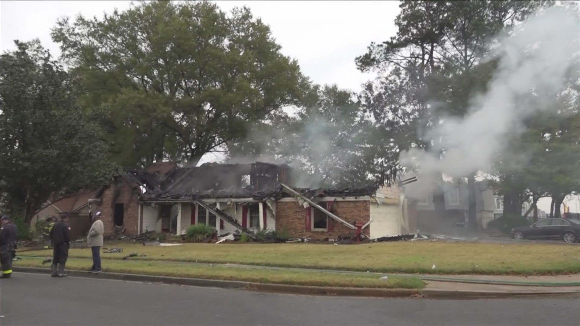 The Memphis Fire Department said two women are dead after being rescued from a house fire not far from the airport Monday morning.