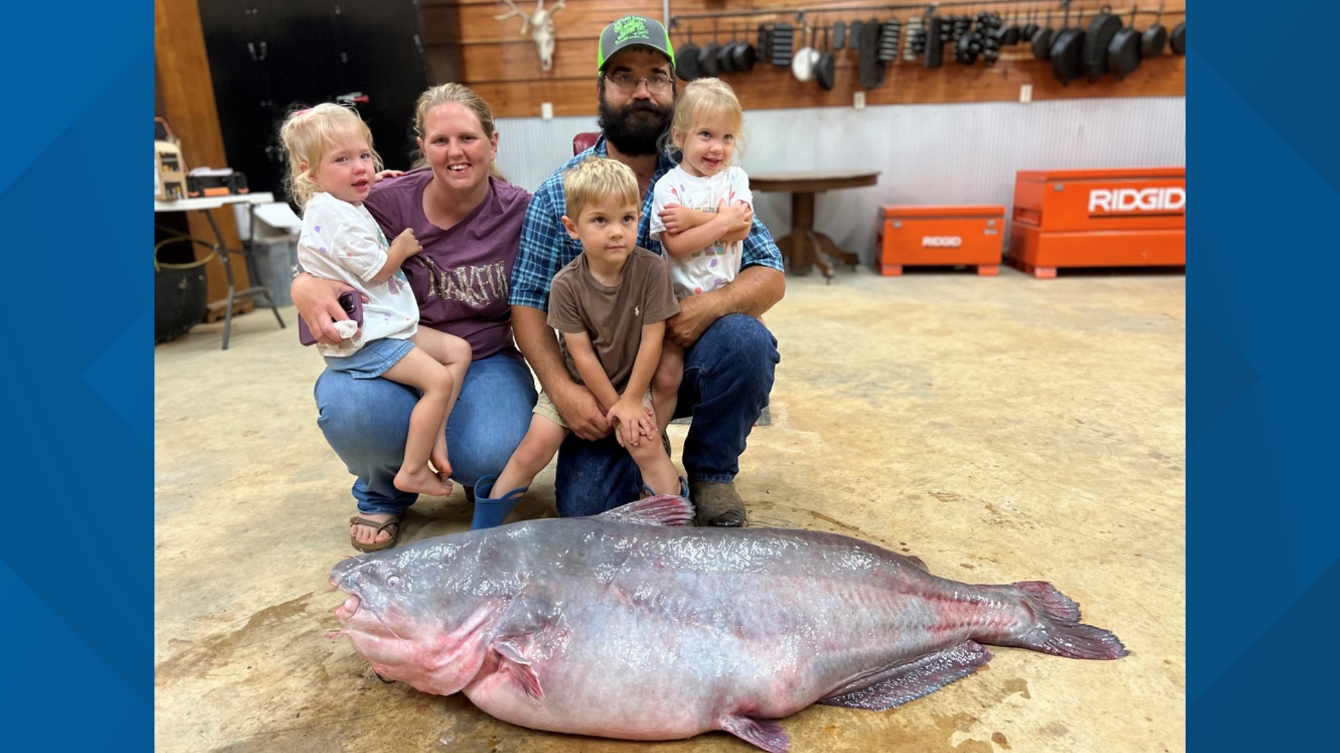 104pound catfish caught on Mississippi River sets state record
