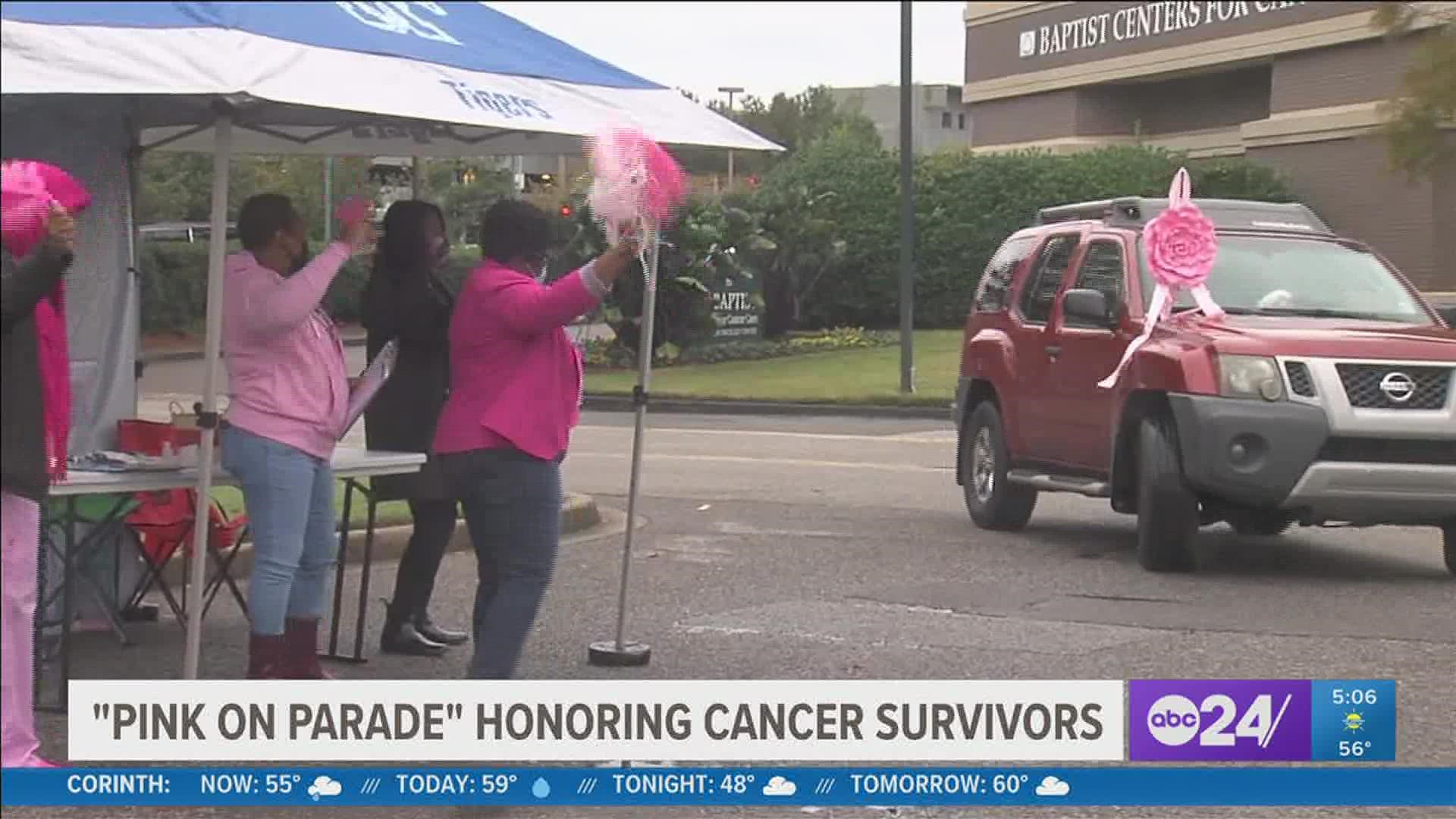 Baptist Women's Health Center hosted the "Pink on Parade" Friday morning as Breast Cancer Awareness Month nears an end.