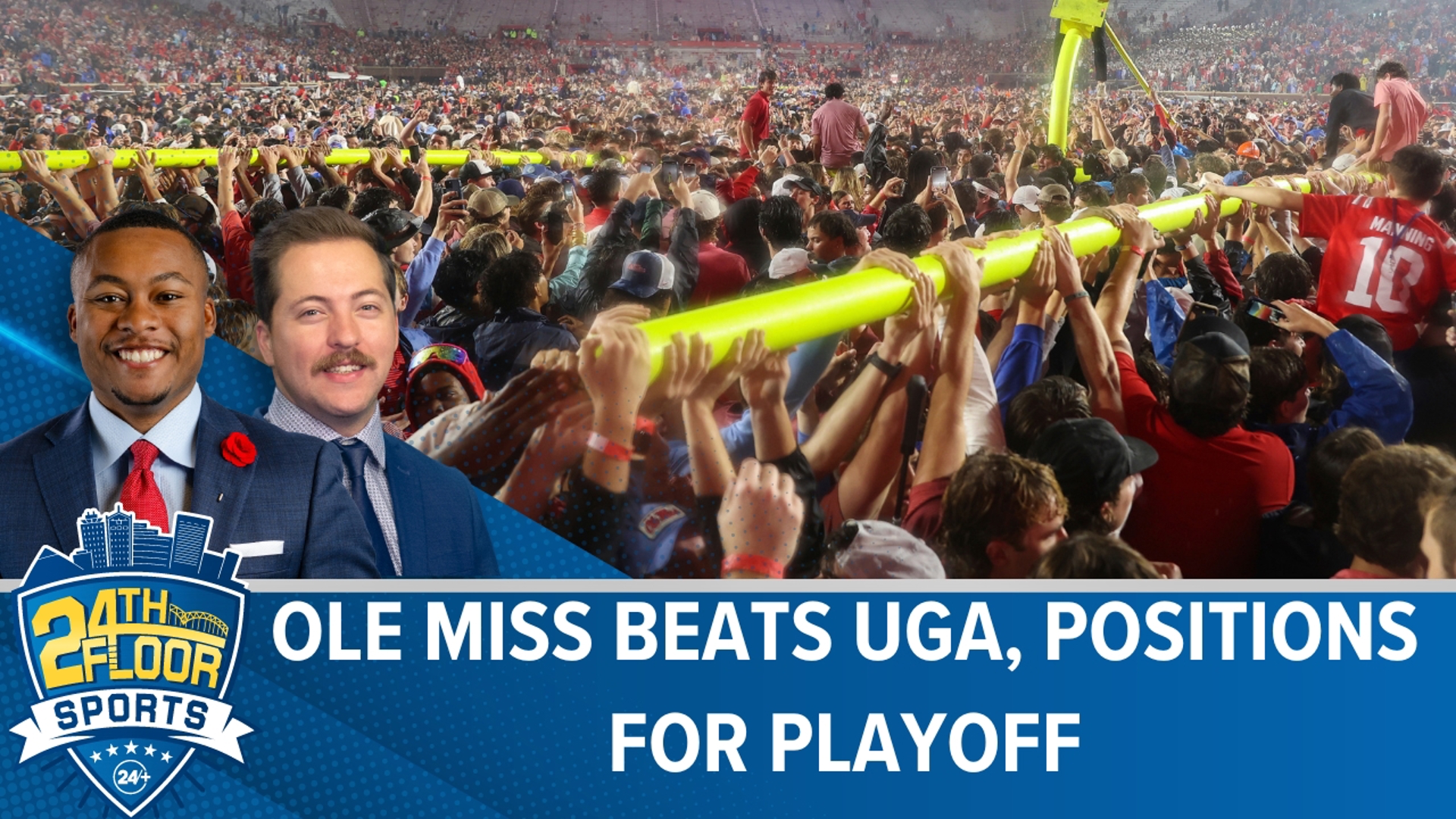 Ole Miss got a historic win over Georgia 28-10, storm the field and improve their chances at making the College Football Playoff