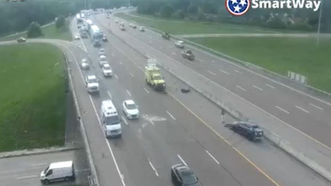 Multiple lanes blocked on I-40 Westbound near Jackson Avenue after ...