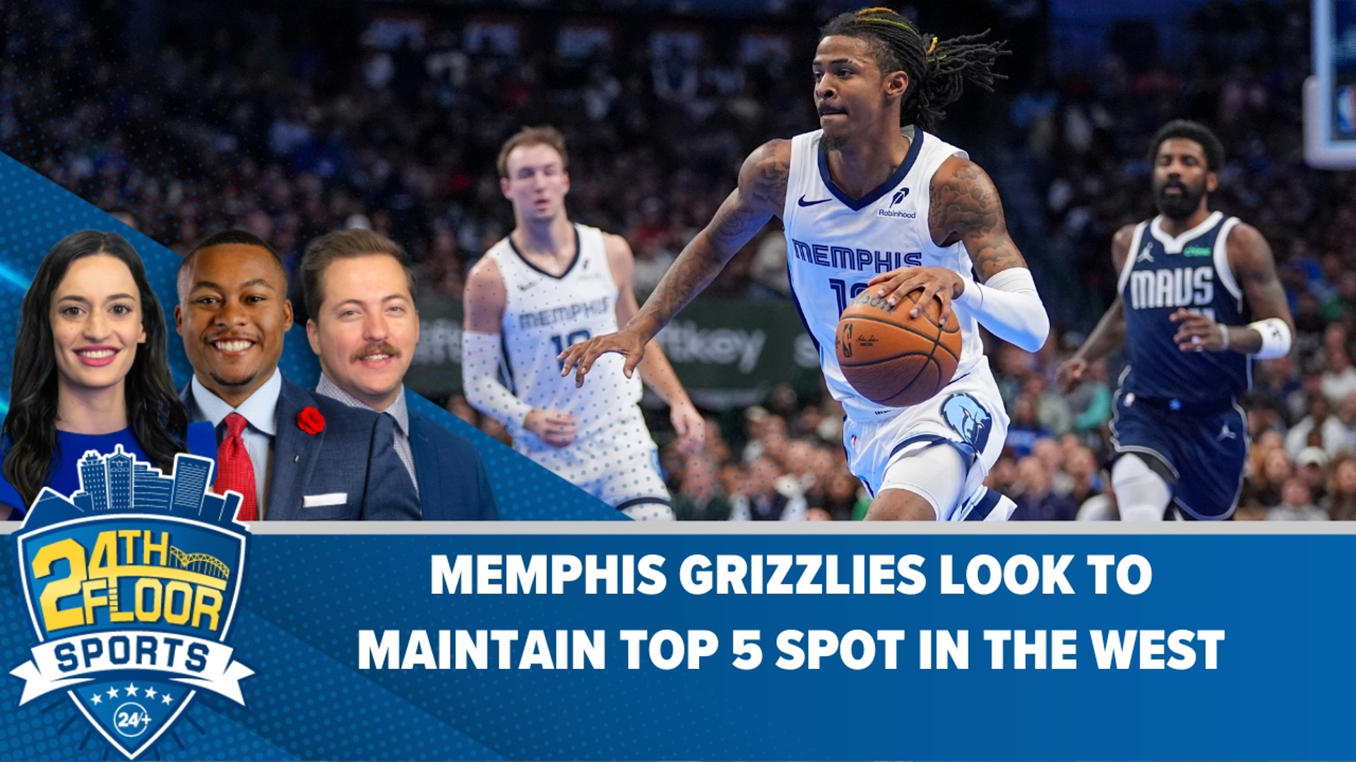 The Memphis Grizzlies are 4th in the Western Conference ahead of Thursday's matchup against the Kings. The 2nd to 6th seeds are separated by just two games.