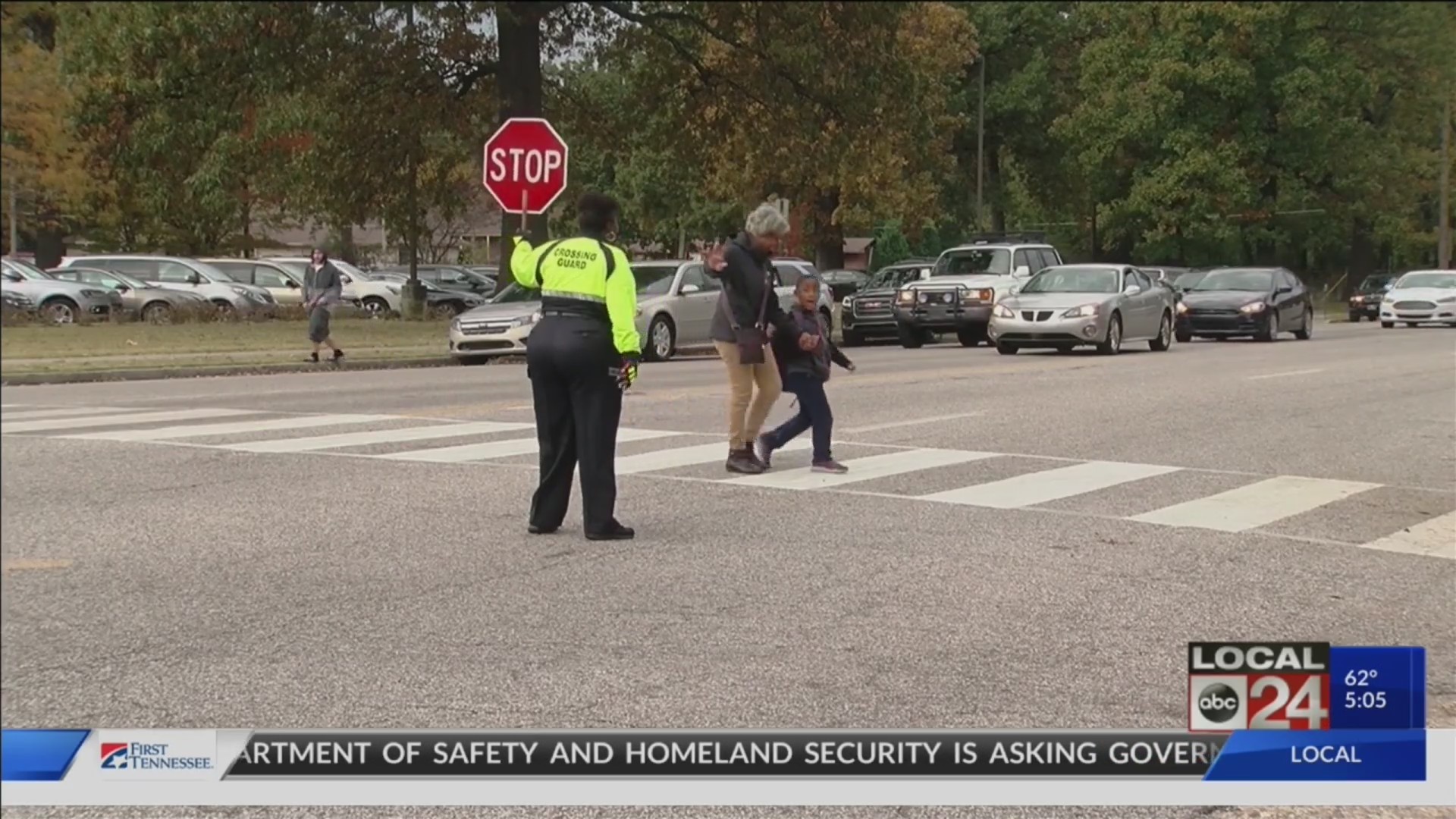 Grahamwood Elementary crossing guard is welcomed back to work with open arms
