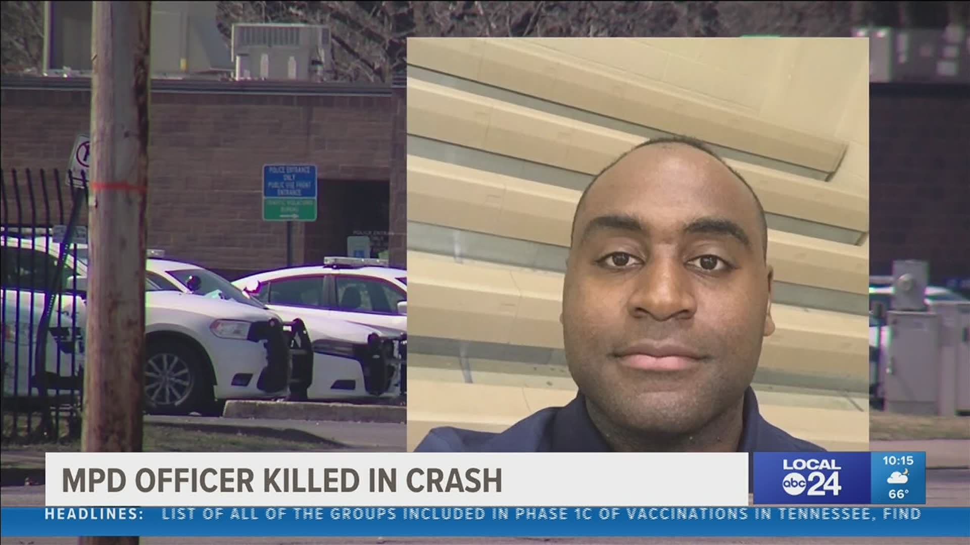 Officer Blow was leaving work in Whitehaven when another car hit him on the driver’s side.