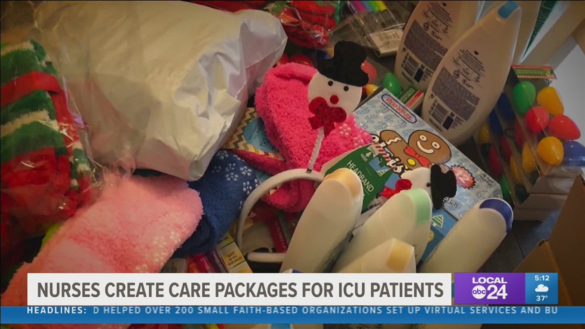 Nurses at Baptist-Memorial are ensuring ICU patients feel the love while being in the hospital during the holidays.