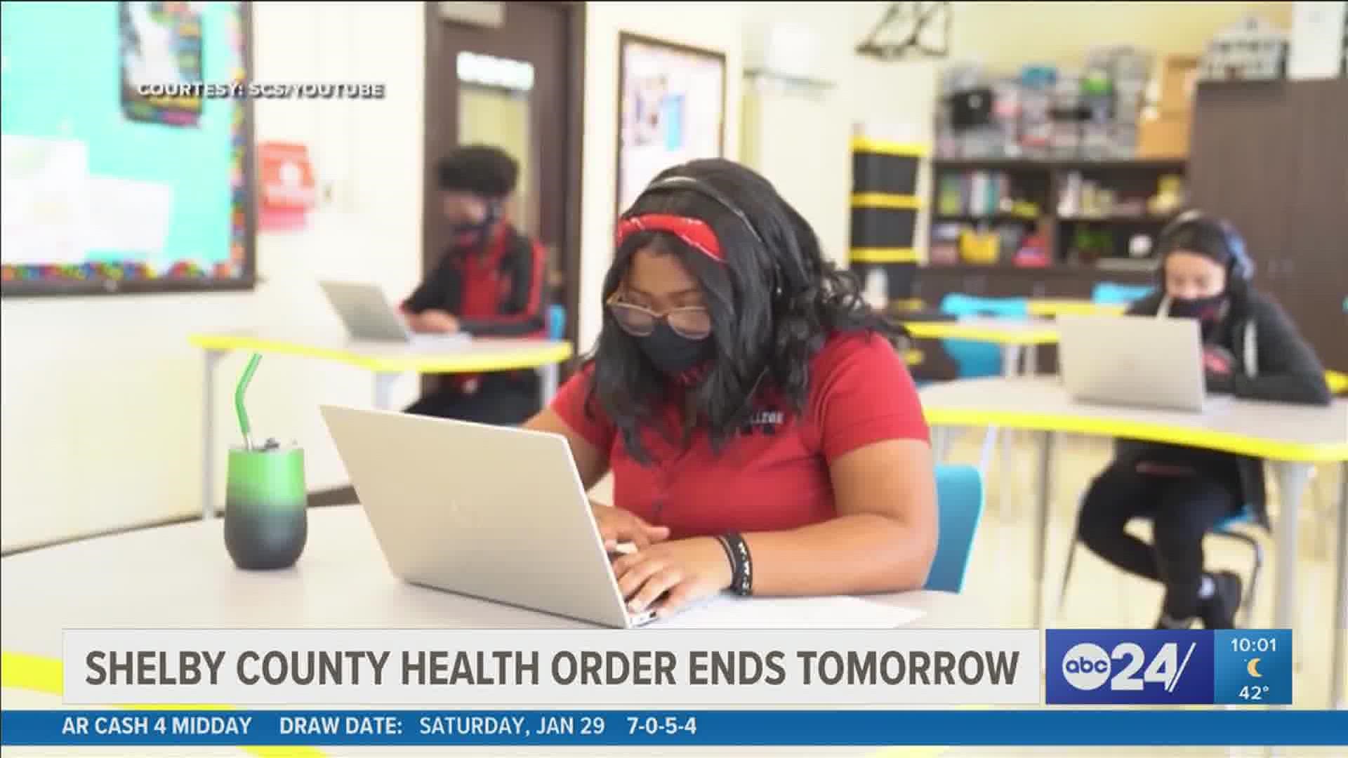 The Shelby County Health Department is coming out from under a health order for the first time in two years. That order protected school children.
