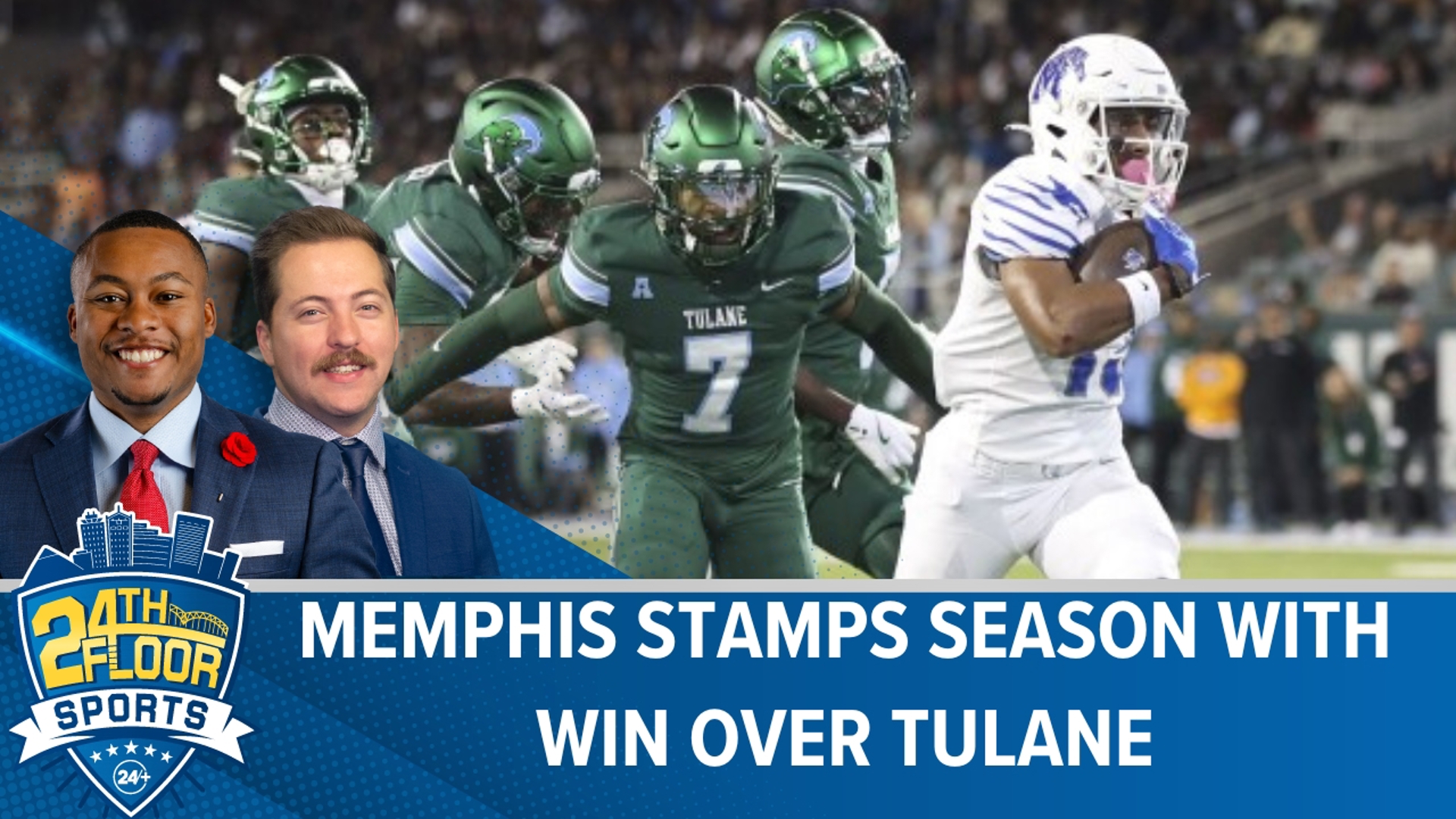 Tigers football beats Tulane, 34-24, earning back to back 10 win seasons for the first time in Memphis football history