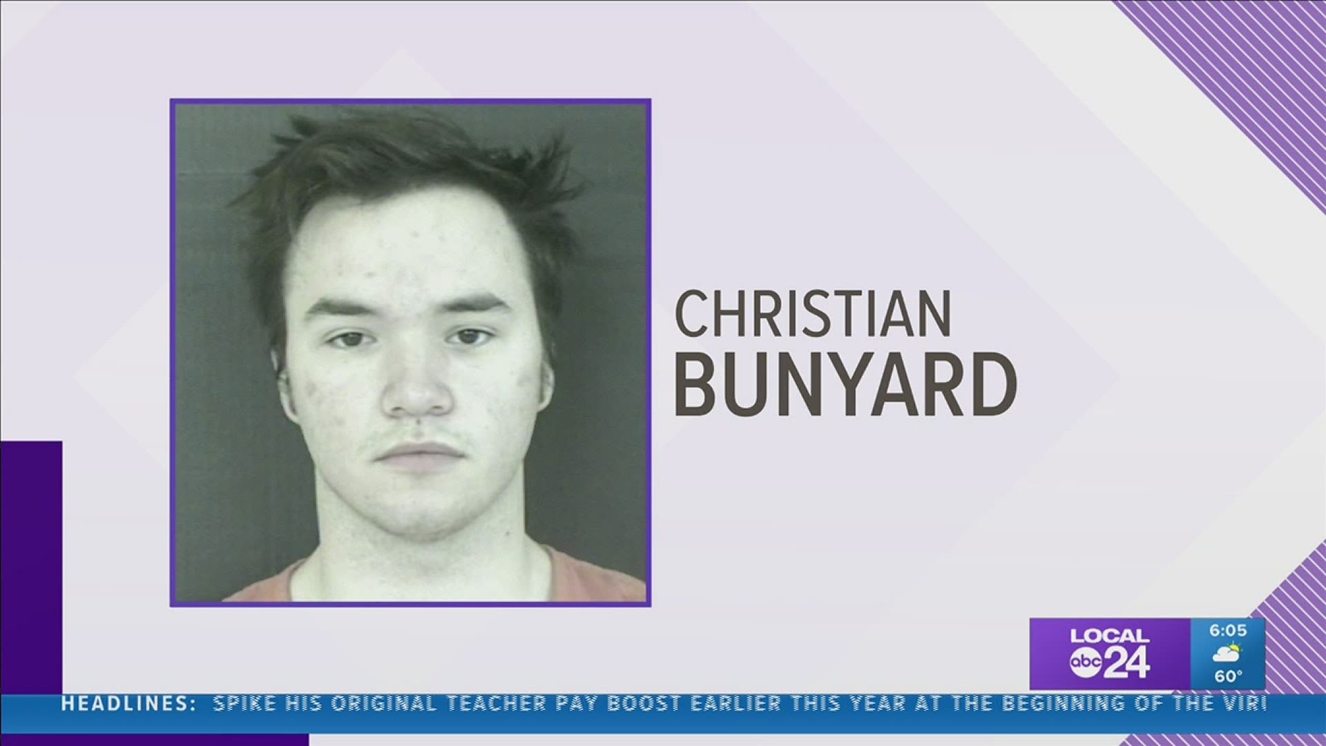 18-year-old Christian Blake Bunyard is accused in federal court of posting multiple threats on the social media site Snapchat.