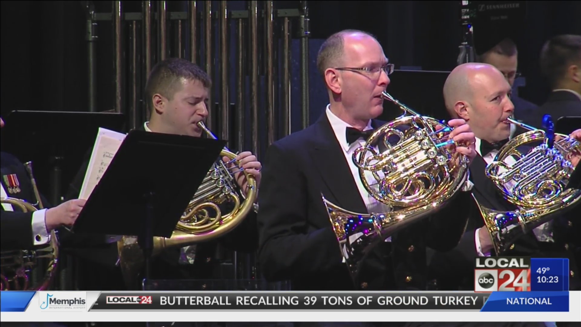 U.S. Navy Band Performs In Collierville