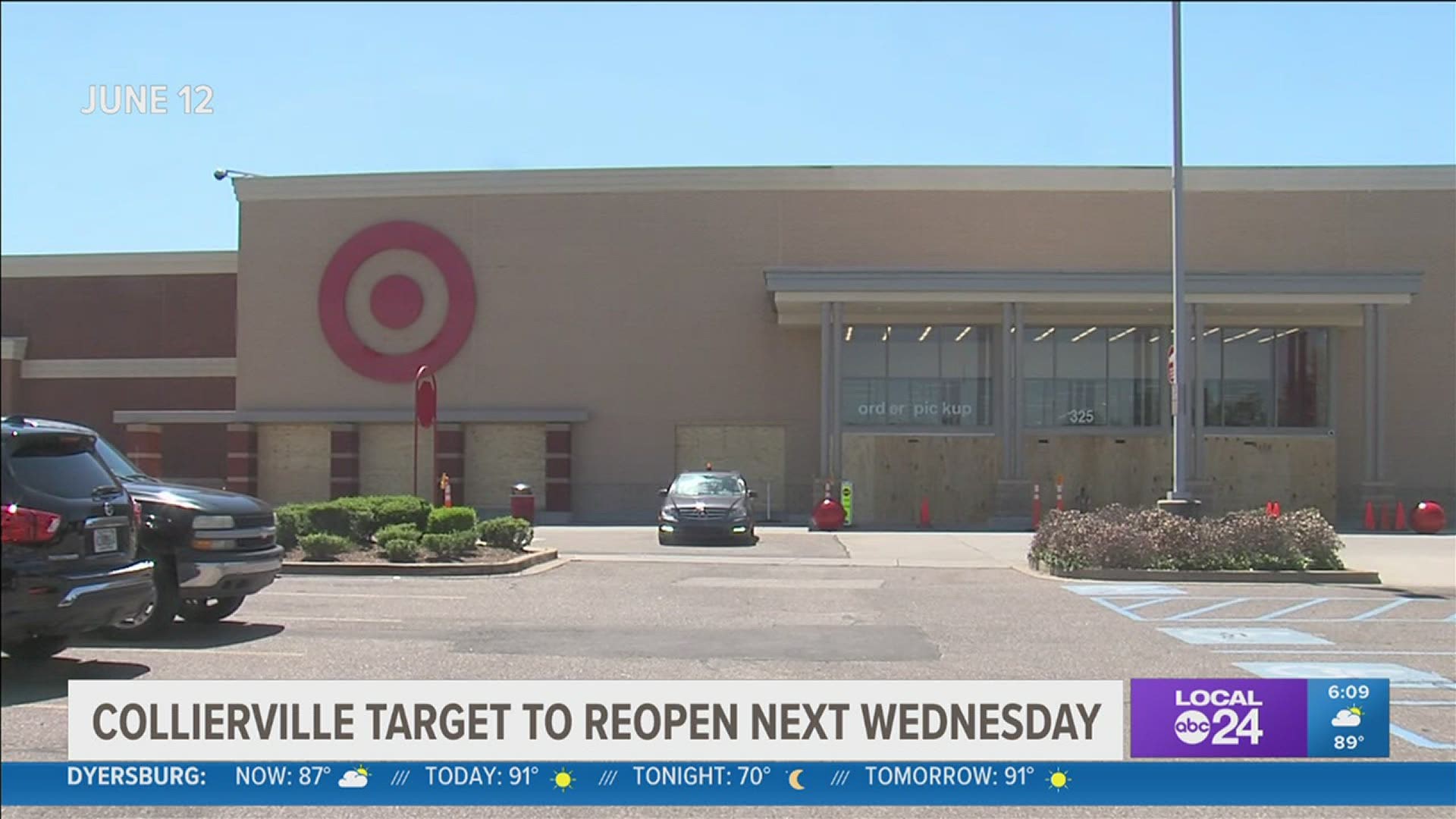 More than a month after a fire damaged the store, the Collierville Target will reopen its doors July 21st.
