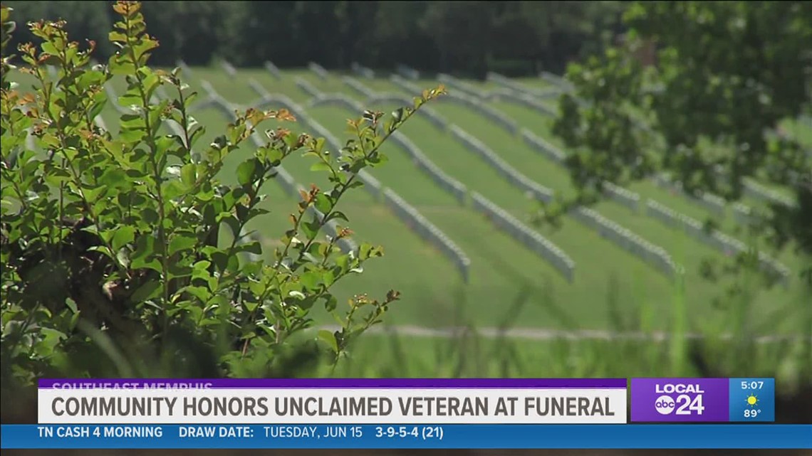 Memphis community comes together to honor an 'unclaimed veteran' - Vimarsana News