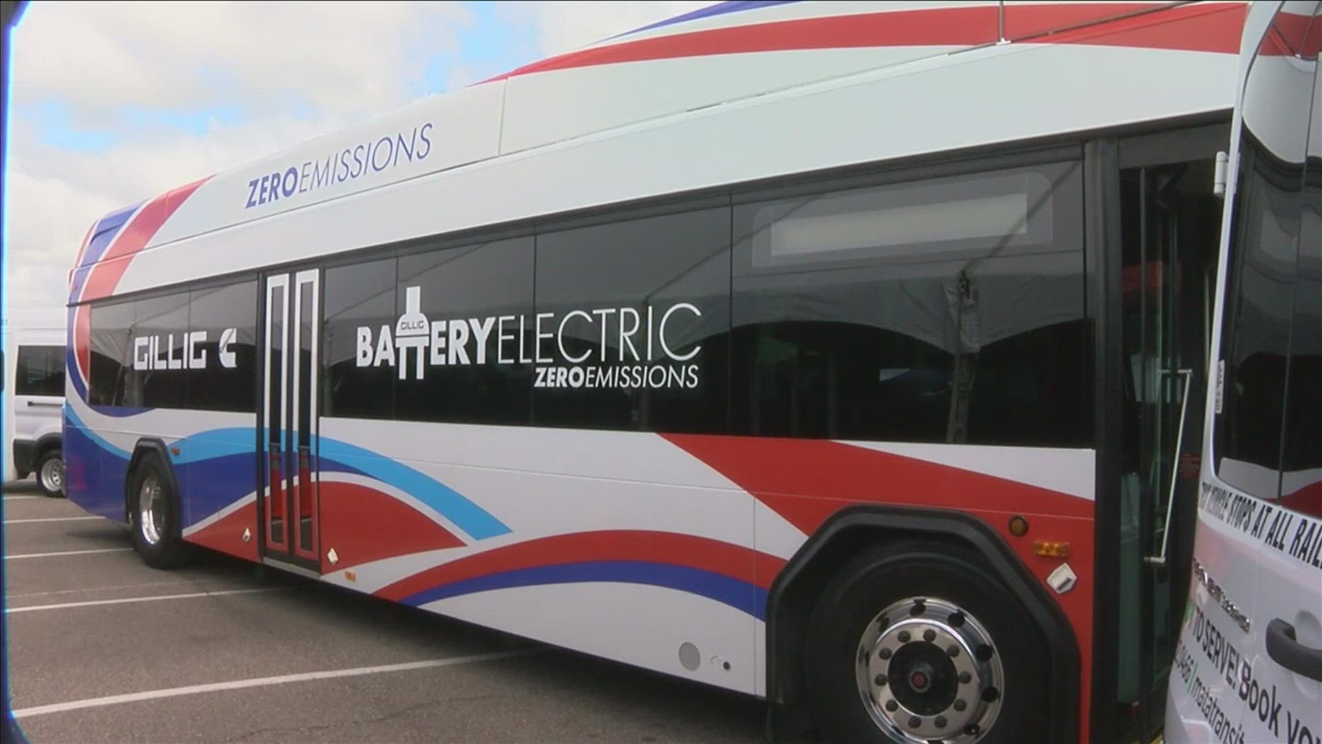 New buses will be bought and a new maintenance facility is set to be built with $54 million. Another $22 million is set aside for cleaner electric buses and more.