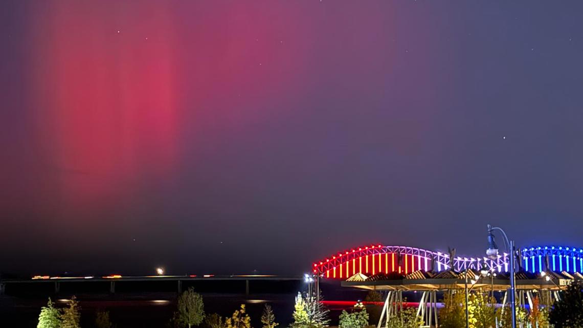 Northern lights visible over Memphis