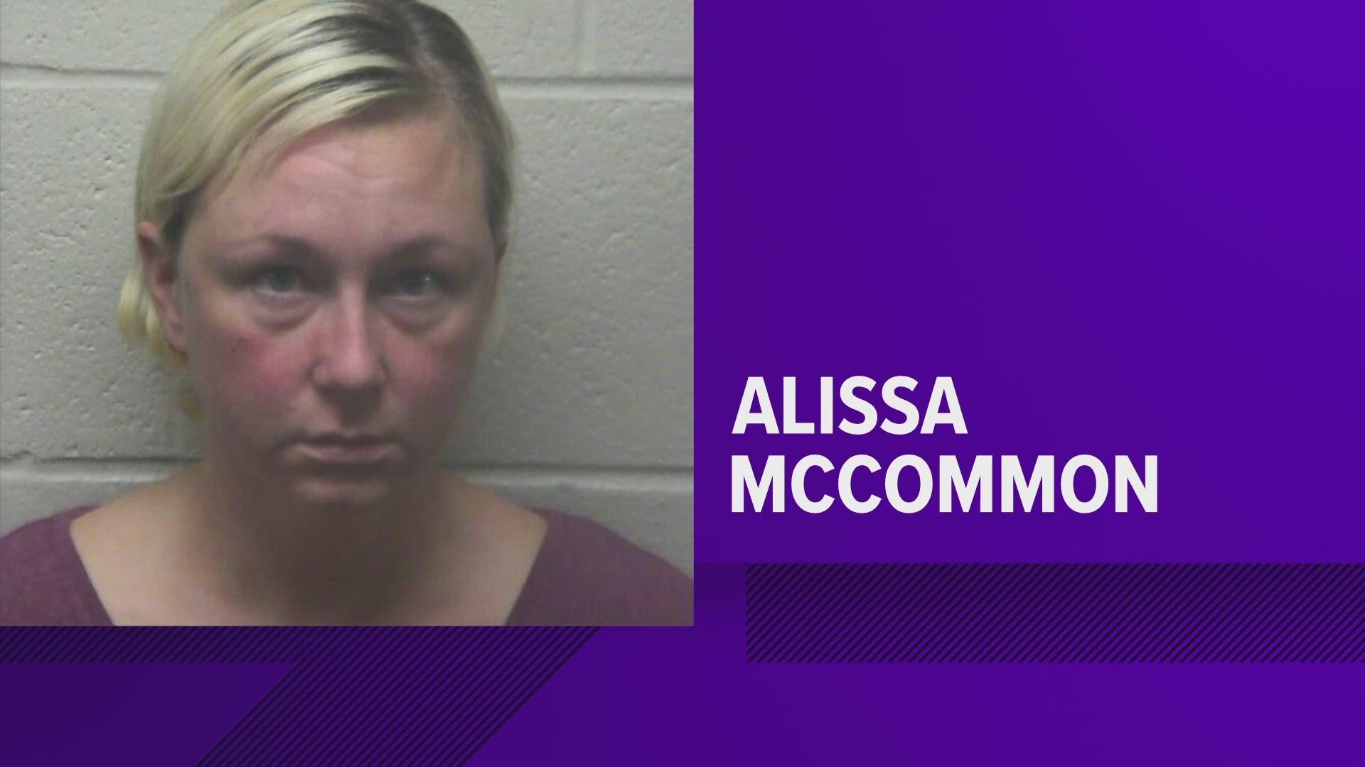 The Tipton County Sheriff's Office confirmed the arrest Friday, and court records show Alissa McCommon was charged with rape of a child.