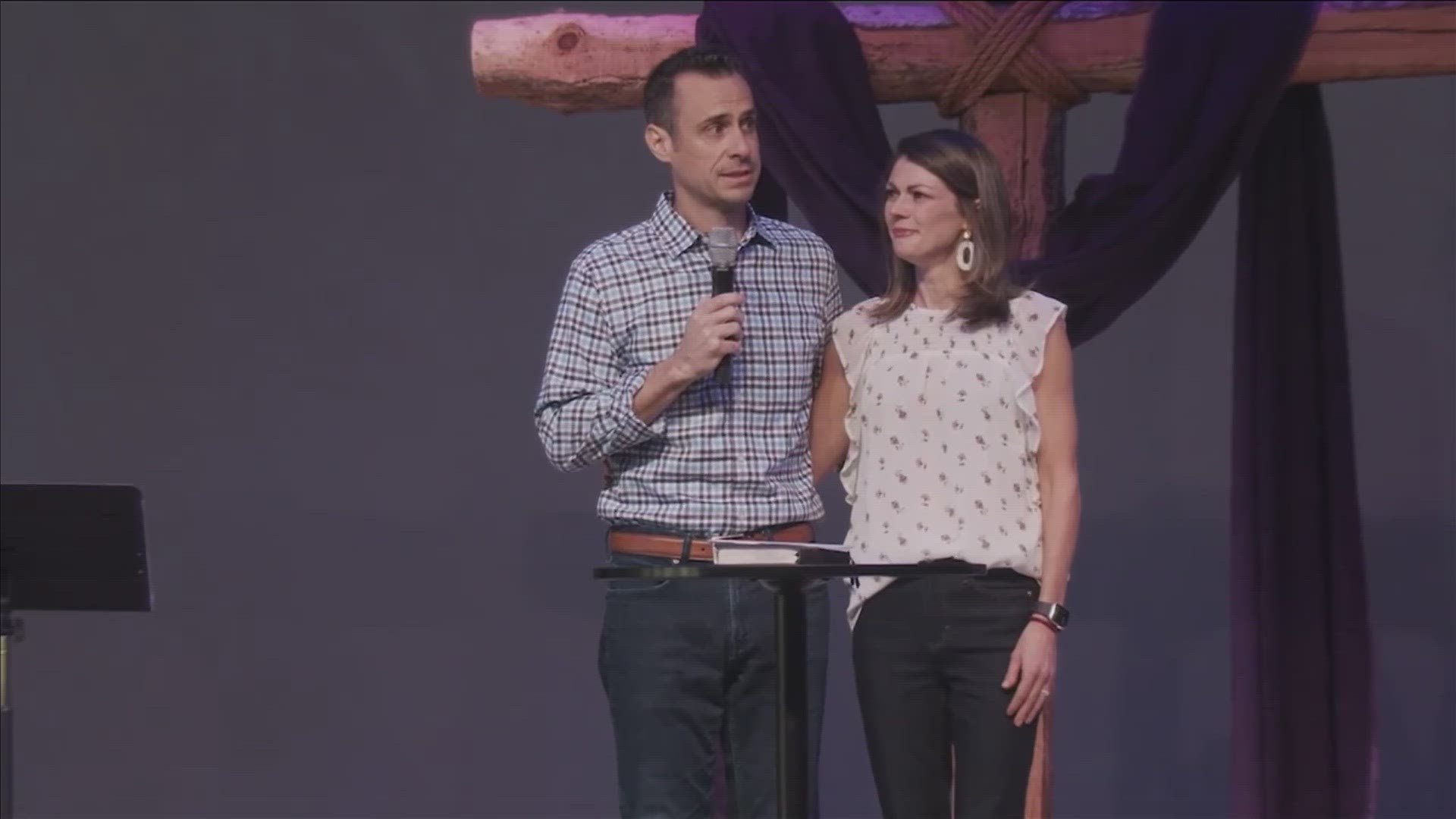 For the first time since a deadly plane crash in which Kennon Vaughan was the only survivor, the pastor thanked the Harvest Church congregation for their prayers.