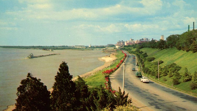 Before it was a scenic view, downtown Memphis' Riverside Drive was a real dump