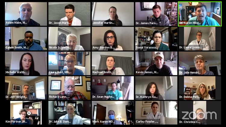 Group of Tennessee doctors meet virtually to urge Governor Lee to take more action against COVID-19