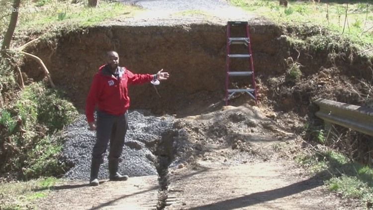 Bride collapse leaves people trapped at home in Sevier County