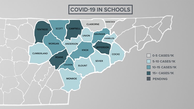 East Tennessee schools adapting as COVID-19 cases rise in the community