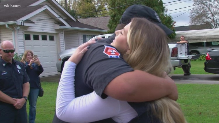 Knox County woman joins mayor to honor rescue officers who saved her life