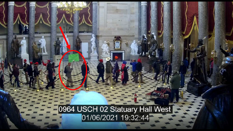Feds: Knoxville man illegally entered U.S. Capitol during Jan. 6 riot, carrying Stop the Steal sign
