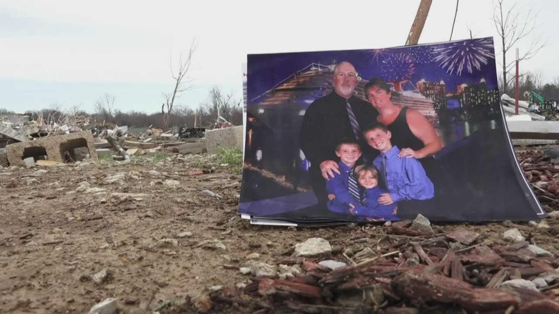 The Curtis family were all asleep in their house when the tornado hit. The mother and one son were the only survivors and are in the hospital.