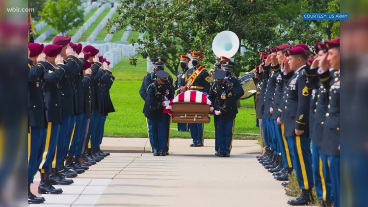 Headstone placed at Arlington National Cemetery for Staff Sgt. Ryan Knauss