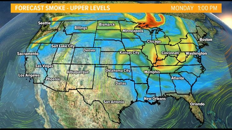 The Smoky Mountains region is a little smokier as smoke arrives from severe wildfires in western Canada