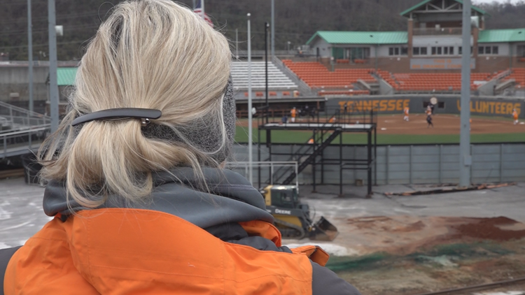 Lady Vol Softball fans watch home opener from outside the stadium Lady Vol Softball fans watch home opener from outside the stadium