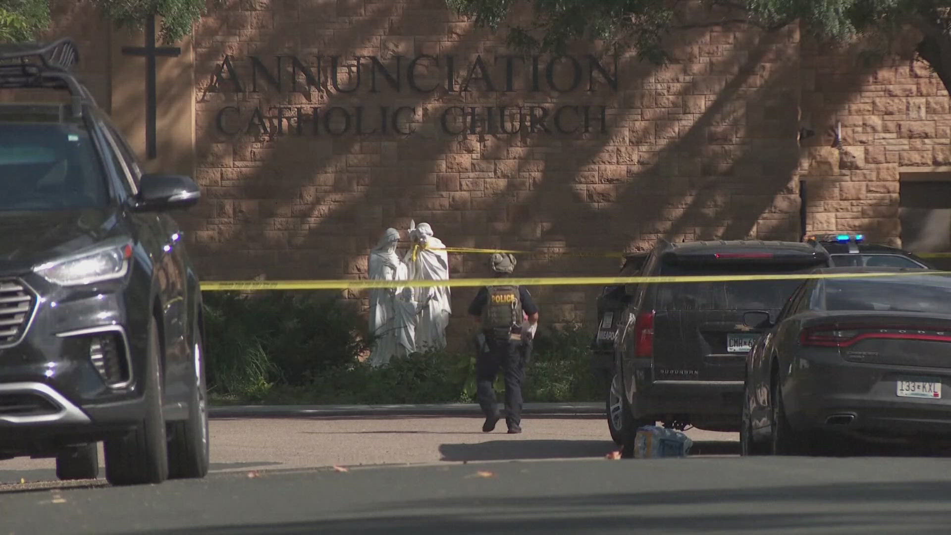 A shooter opened fire Wednesday morning during Mass at a Minneapolis Catholic school, killing two children and injuring 17 other people before killing himself.