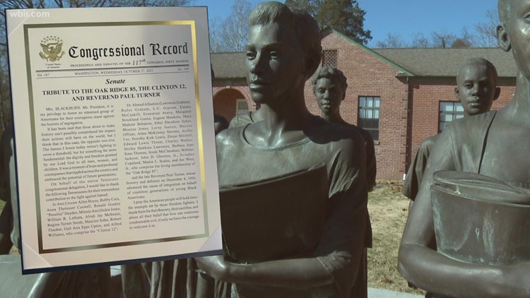 Clinton 12 and Oak Ridge 85 recognized for their roles in history by U.S. Congress