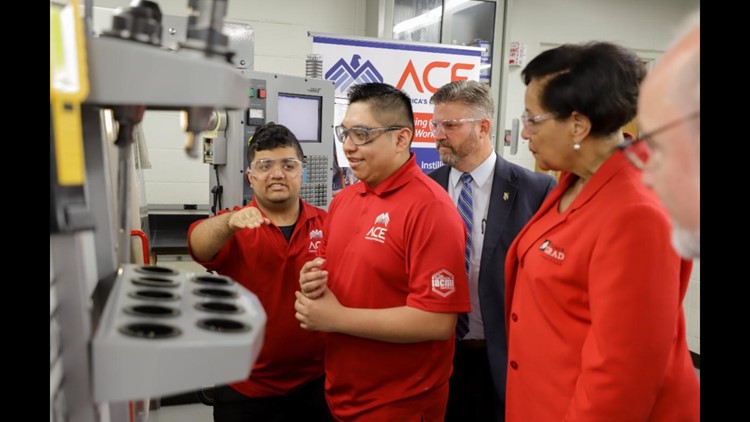 Five Fulton High School teens attend machining boot camp at Pellissippi State