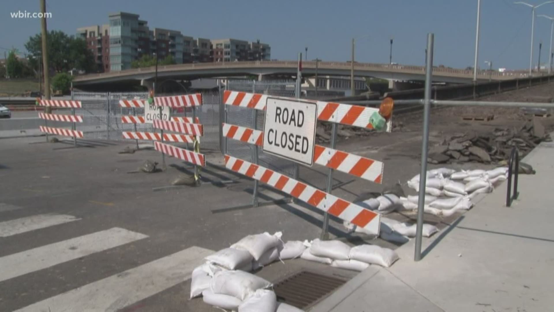 The section of Jackson Avenue between Broadway and Central Street near the Old City is closed to traffic so the city can replace two ramps leading up to Gay St.