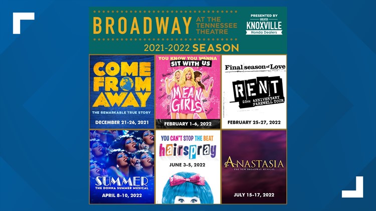 Tennessee Theatre announces Broadway lineup