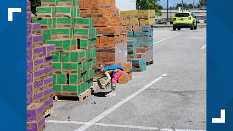 Girl Scouts sell surplus of cookies in West Town Mall parking lot