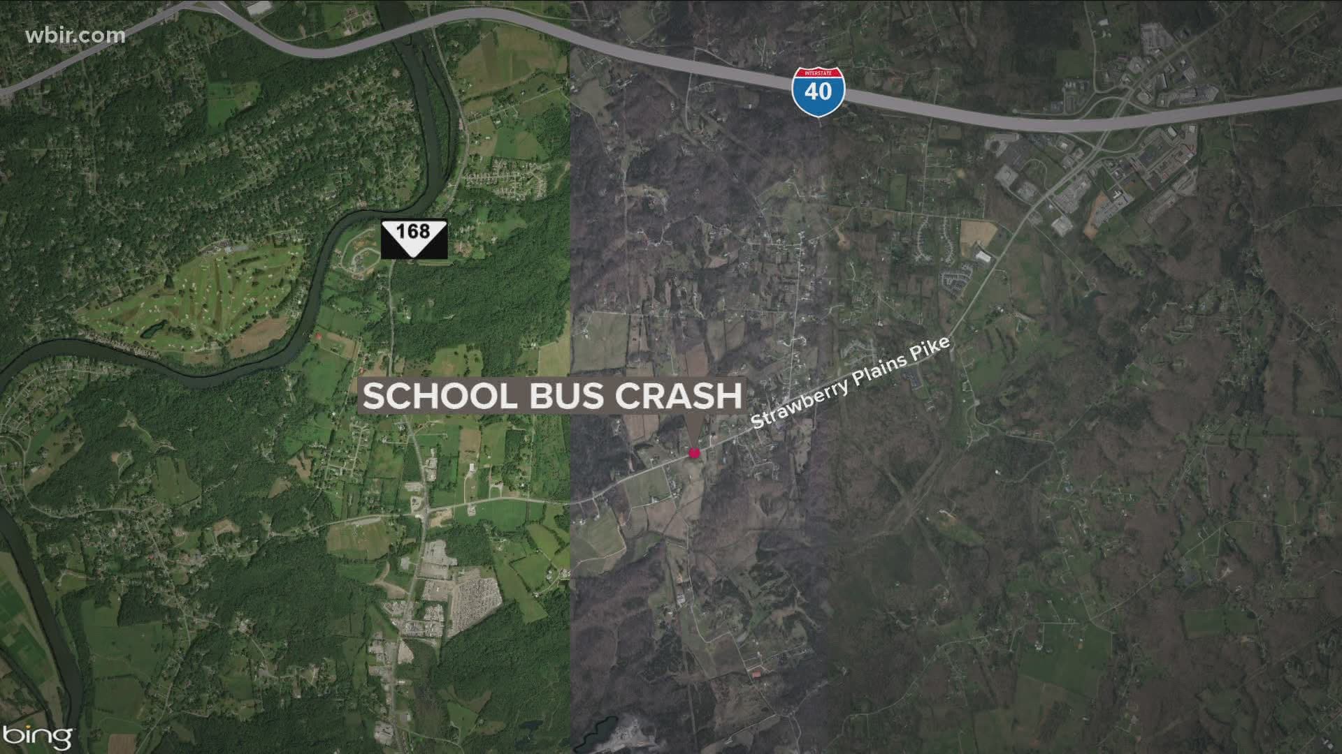 The sheriff's office said it happened just after 4 p.m.
About 60 students were on board at the time.