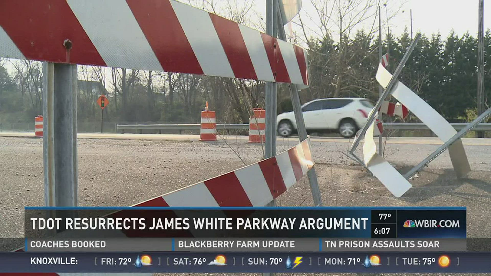 The state says there's only so much it can do for a dangerous route as long as Knoxville refuses to extend the James White Parkway. (3/10/16 6PM)